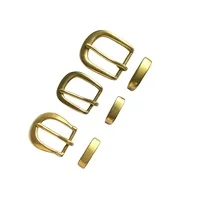 Customized 25-30mm Solid Brass Leather Belt Men Women Copper Needle Buckle Logo Metal Label Pin Style Fashion Accessory Clothing