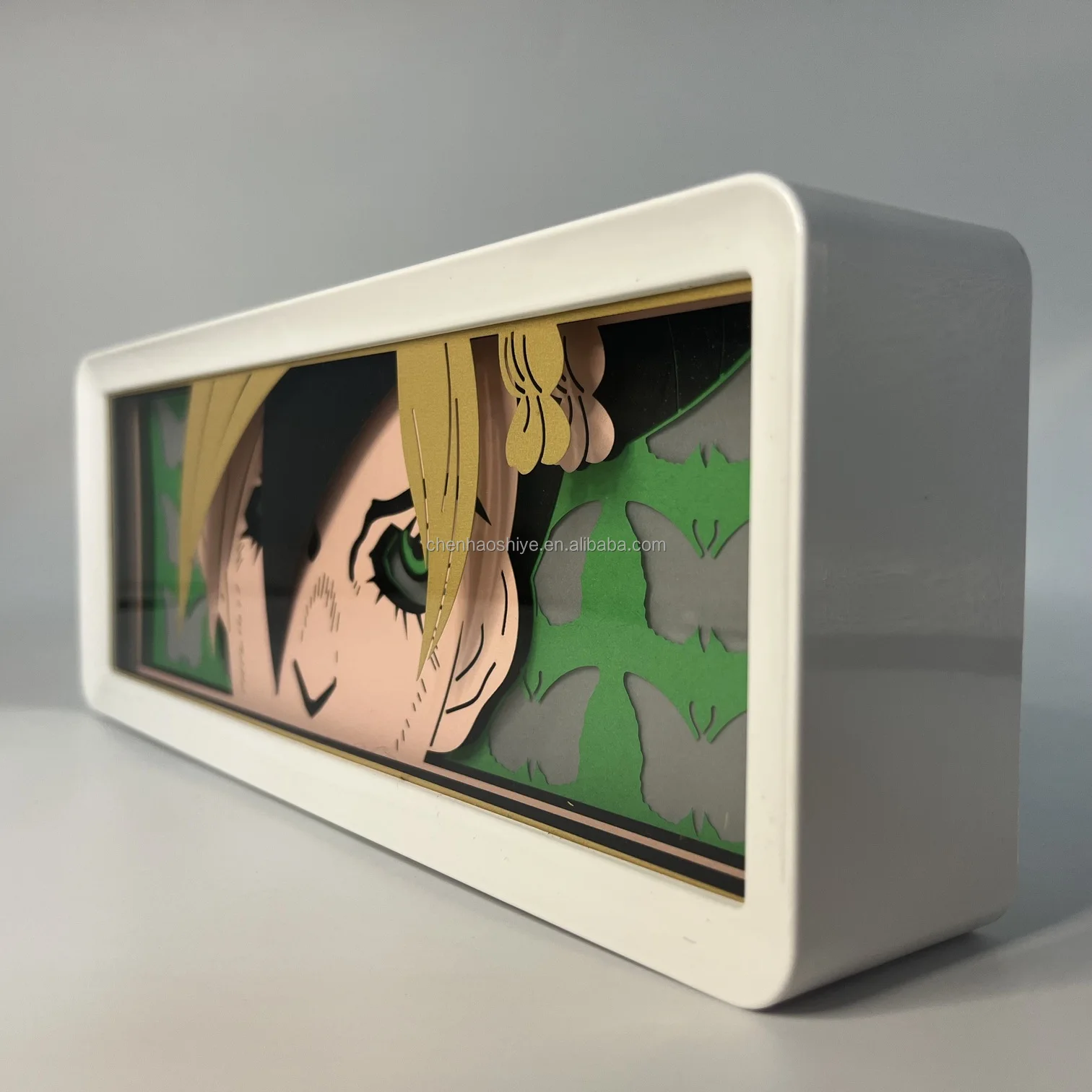 Japan 3D Anime Light Box Led Paper Carving Lamp 16 Colors Cartoon Manga Shadow Glowing Lightbox Table Lamp for Boys Friend Gift