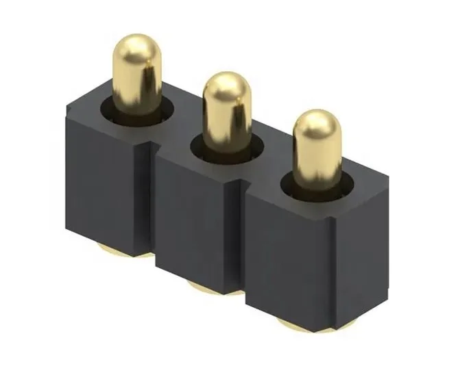 1.27mm pitch 3 pin single Row Male Header H2.0mm SMT type Pogo Pin header connector