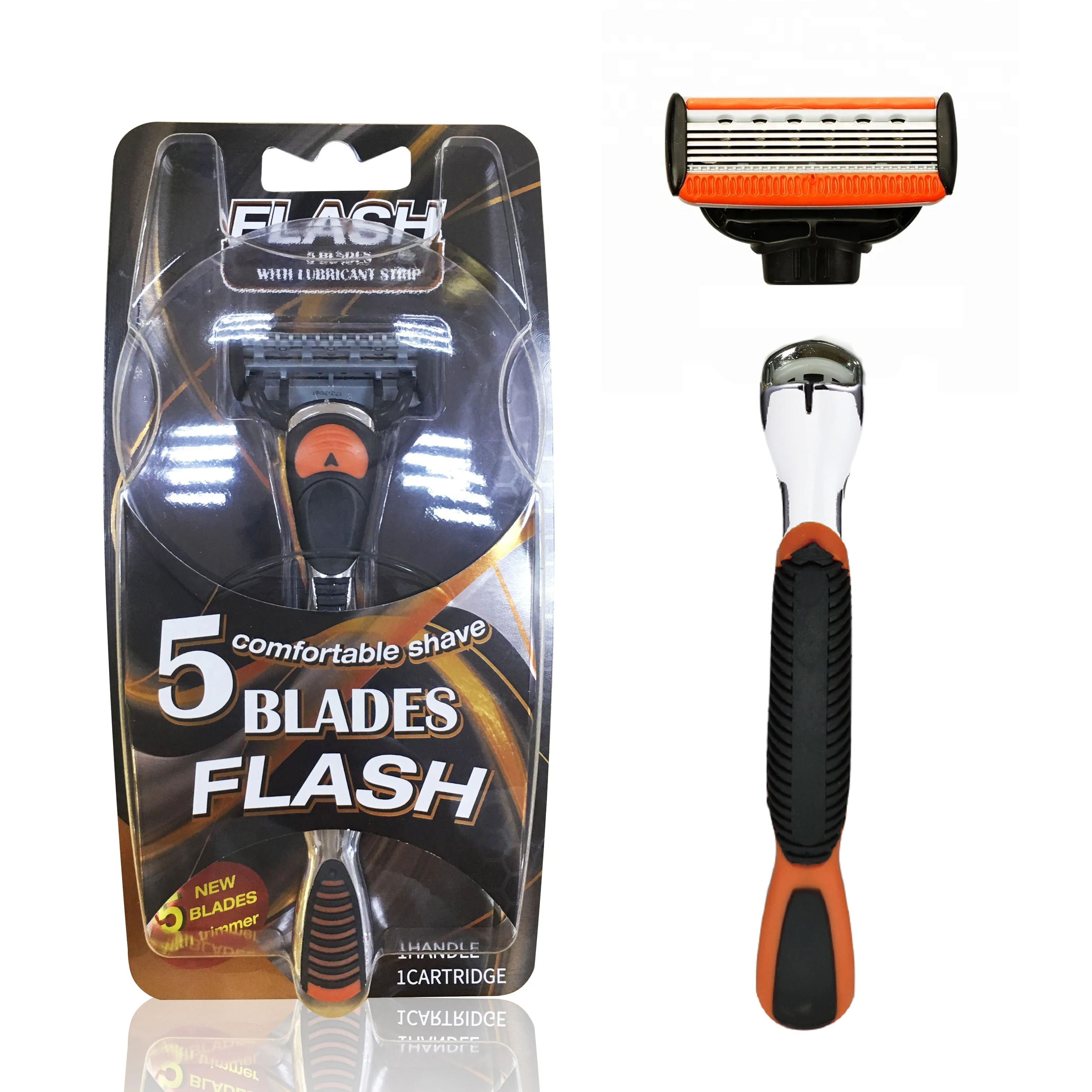 Refilled Cartridge 5 Blades A Trimmer Men Razor Shaving Razor 5 Blade Metal F855