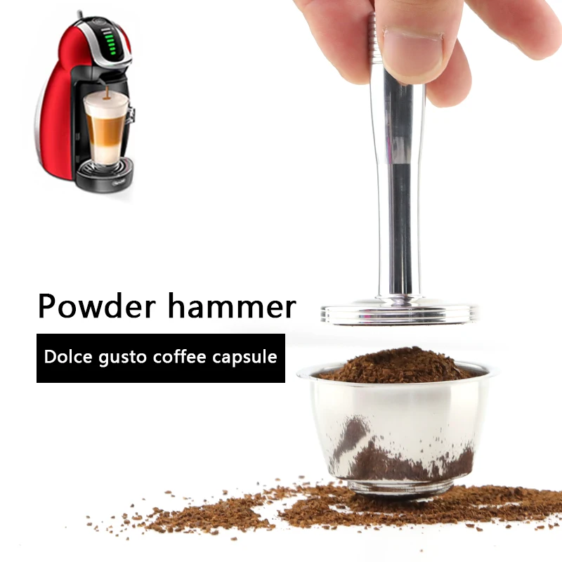 Dolce Gusto capsule coffee powder hammer Italian stainless steel solid filler powder filling rod