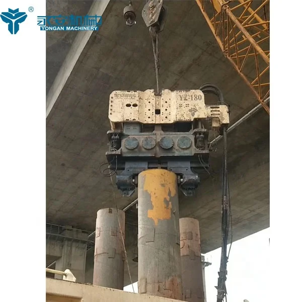 YZ180 pile driver hydraulic Vibratory Hammer for pile foundation