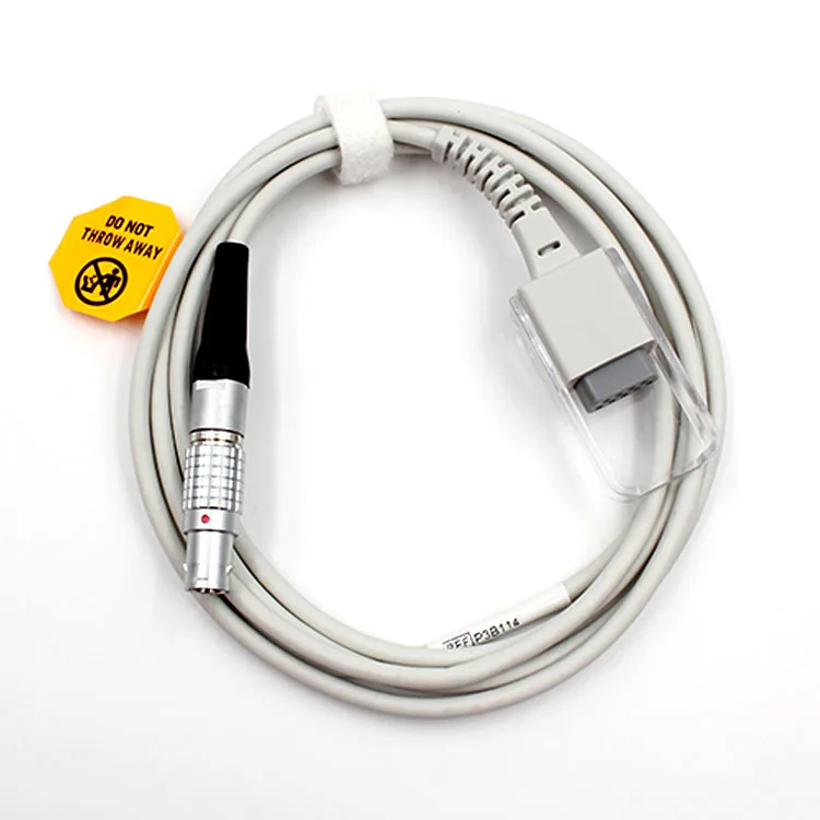 Plinma Medical Supplier Compatible With 9pins Reusable Compatible SpO2 Sensor Extension Cable Adapter Lem 2bit 6pin DB9F