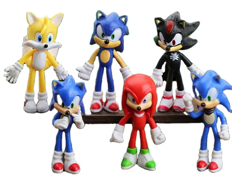 Oem Wholesale Animal Ultra Sonicator Action Figures Knuckles Doll Dr. Eggman Cartoon Figurines Collectible Dolls Hedgehog Toy -