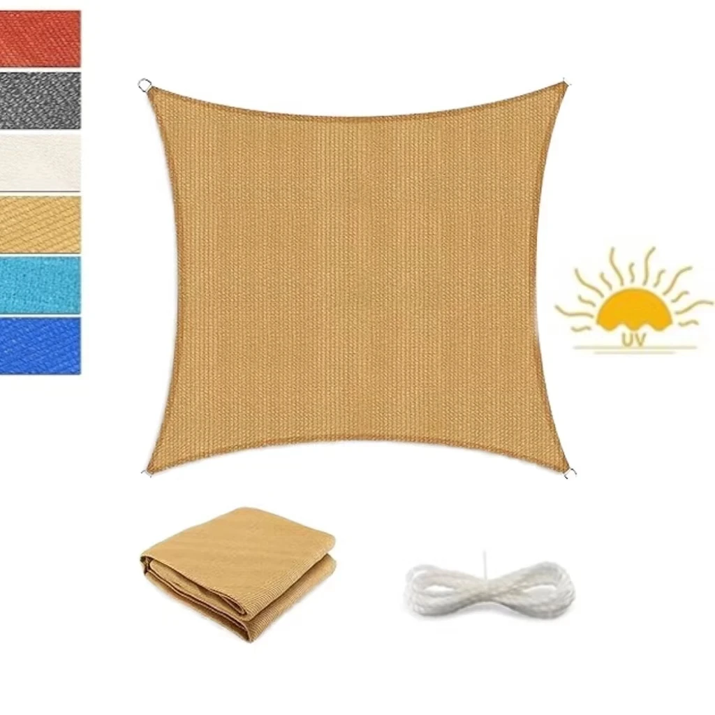 Customizable Colors Outdoor Sun Shade Sail Custom Size Durable Garden Patio Sunshade Sail Netting
