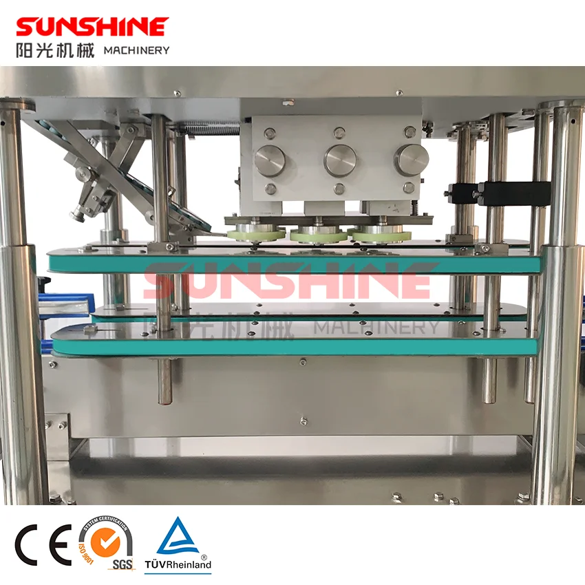 High speed linear type plastic glass bottle spindle screw sealer capper capping machine