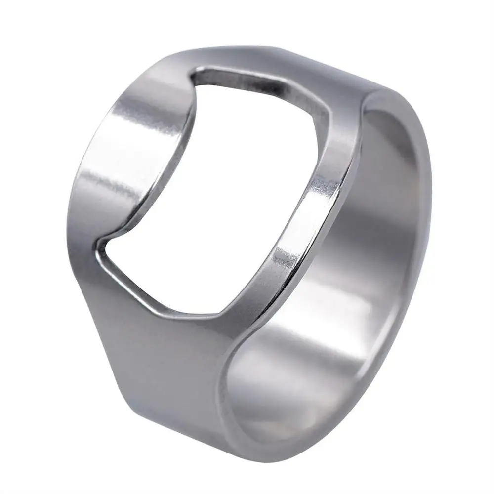 Popular 05 Multi-function Stainless Steel Colorful Ring-Shape Opener Beer Bottle Opener Diameter 22mm