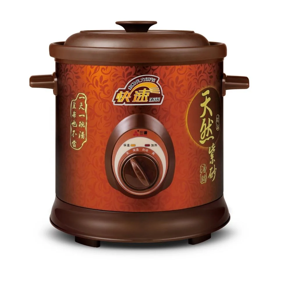 new design 5L white rice ceramic slow cooker soup pot stew slow cooker