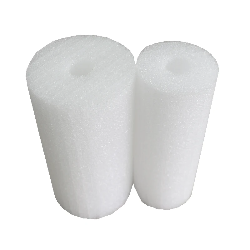 Professional Design White Black Cylinder Shape  Packaging  Protection Epe Foam Tube Epe Foam Packaging