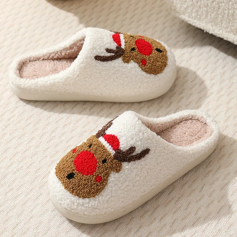Hug with Natura FOX Printed Cute Warm Slipper Women and Men In &Outdoor Casual Shoes Free walking Household Plush Slides