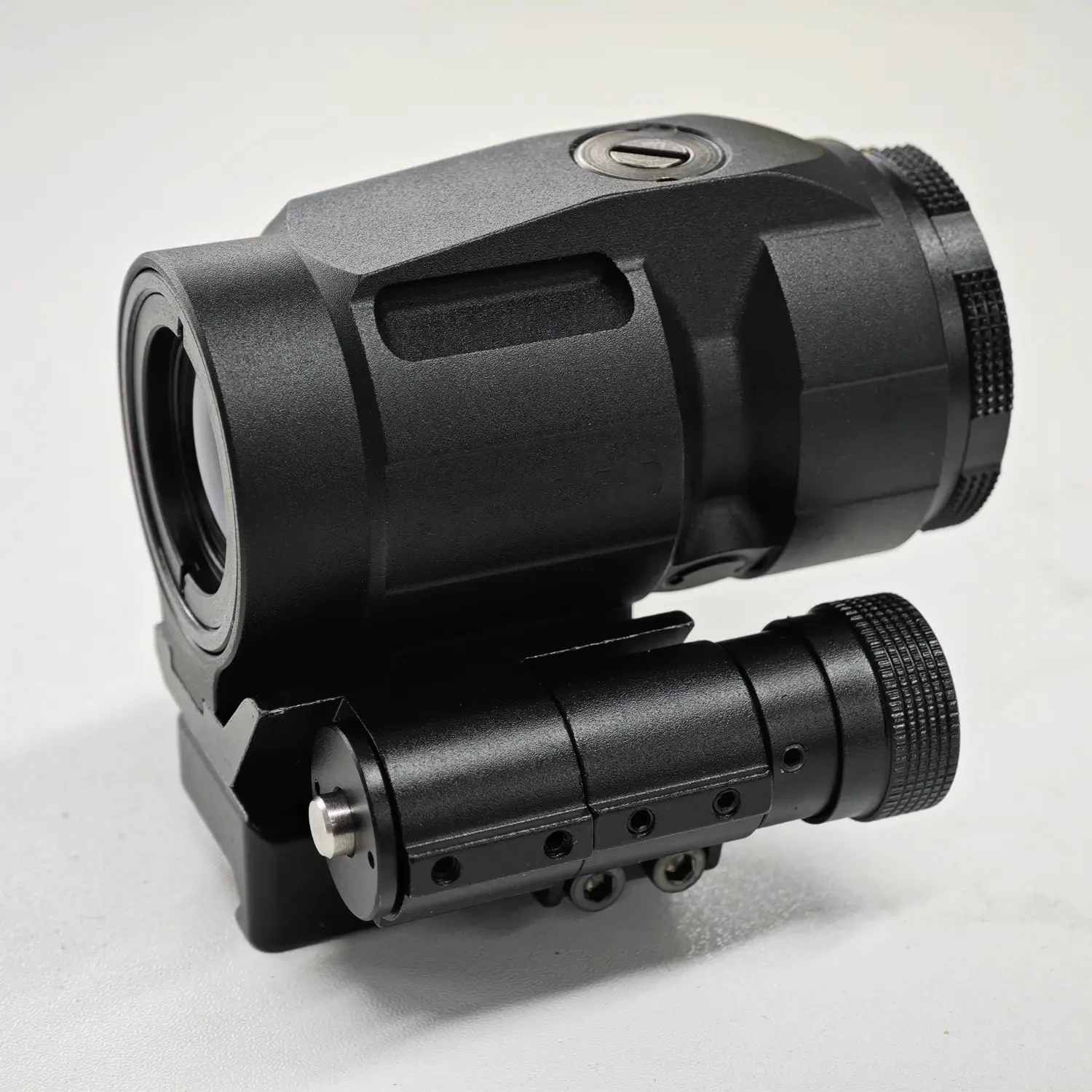 Tactical 3x22mm J3 Compact Magnifier Sight Scope 3X Magnification red dot sight with Push Button Mount Switch to side