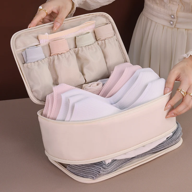 High Capacity Bra Travel Packing Case Portable Underwear Panties Storage Bag Socks Multifunction Belongings Organize Pouch Bag