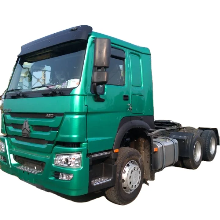 China Used low price heavy duty vehicle Sinotruk Howo 375HP 420HP Tractor Truck Head Tow