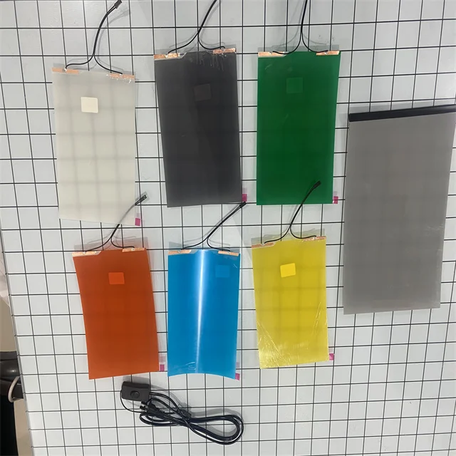 Remote control electric window switchable self-adhesive PDLC film privacy glass color smart film