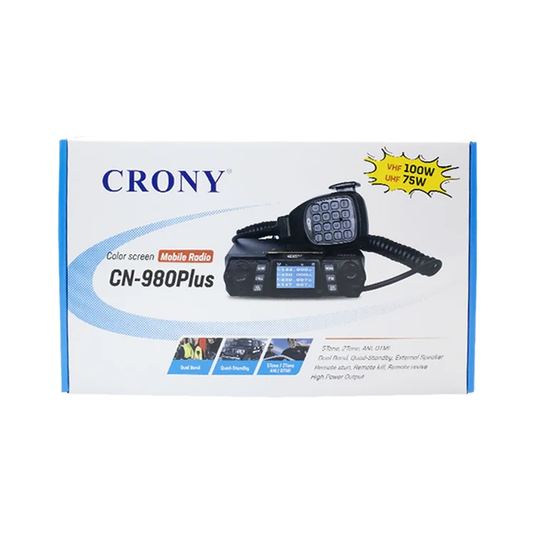 Top Quality Crony Cn-980Plus Handheld High Power 100W Long Range Dual Bands Uhf Vhf Ssb Cb Radio