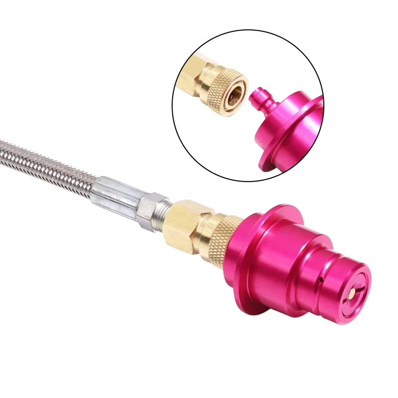1.5m Soda Water Cylinder Soda Maker Stream DUO Terra Art Quick Disconnect to External Co2 Tank Adapter & Hose Kit W/QD Connector
