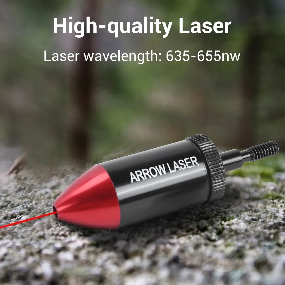 Arrow Bore Sight Red Dot Laser Boresighter Tactical Archery Crossbow Compound Bow Sight Tool