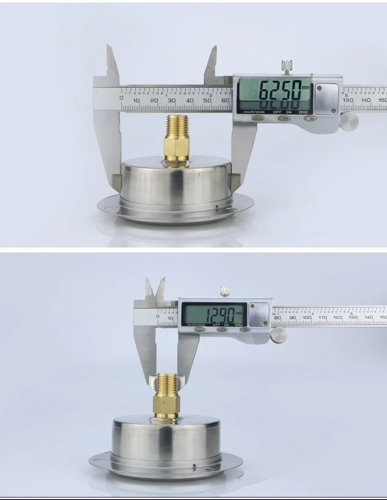 New Arrival Shock-Proof Instrument Manometer M14*1.5 Back Connected Gas Pressure Gauge Meter For Measuring Pressure