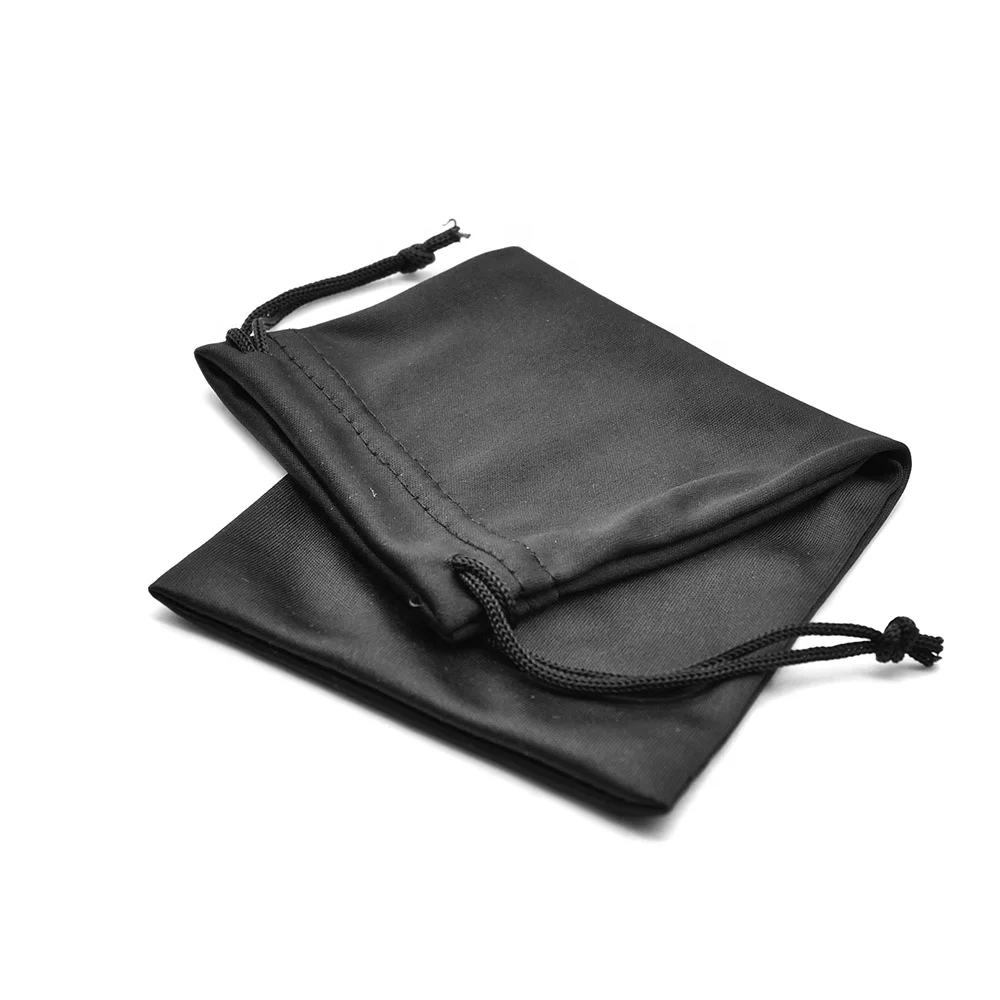 Eco Friendly Recycled Rpet Microfiber Draw String Soft Glasses Bag Custom Logo Sunglasses Pouch Eyeglasses Cases