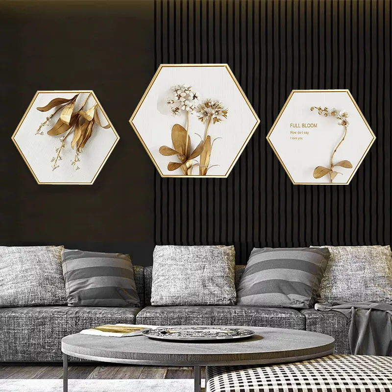 Современная декоративная картина красивых растений в скандинавском стиле на заказ с принтом на холсте, Настенный декор, картина маслом