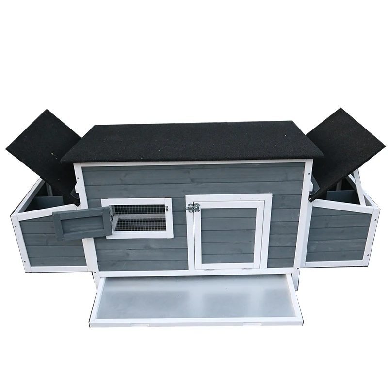 WoodVille Modern Design oundproof Waterproof Large Wholesale Wooden Chicken Coop