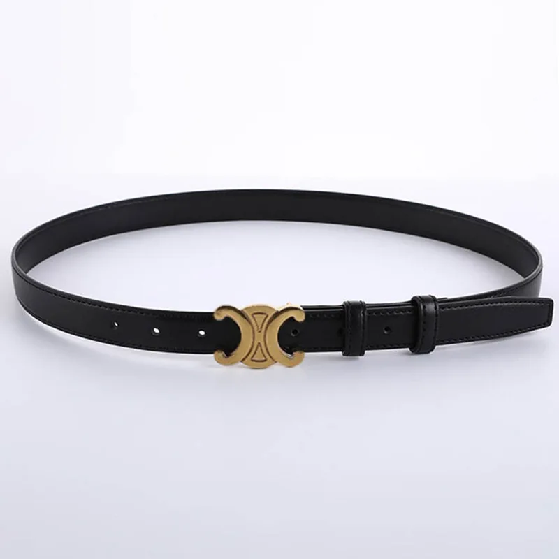 Double C belt women fashion decorative belt jeans vintage women waist belt for dresses