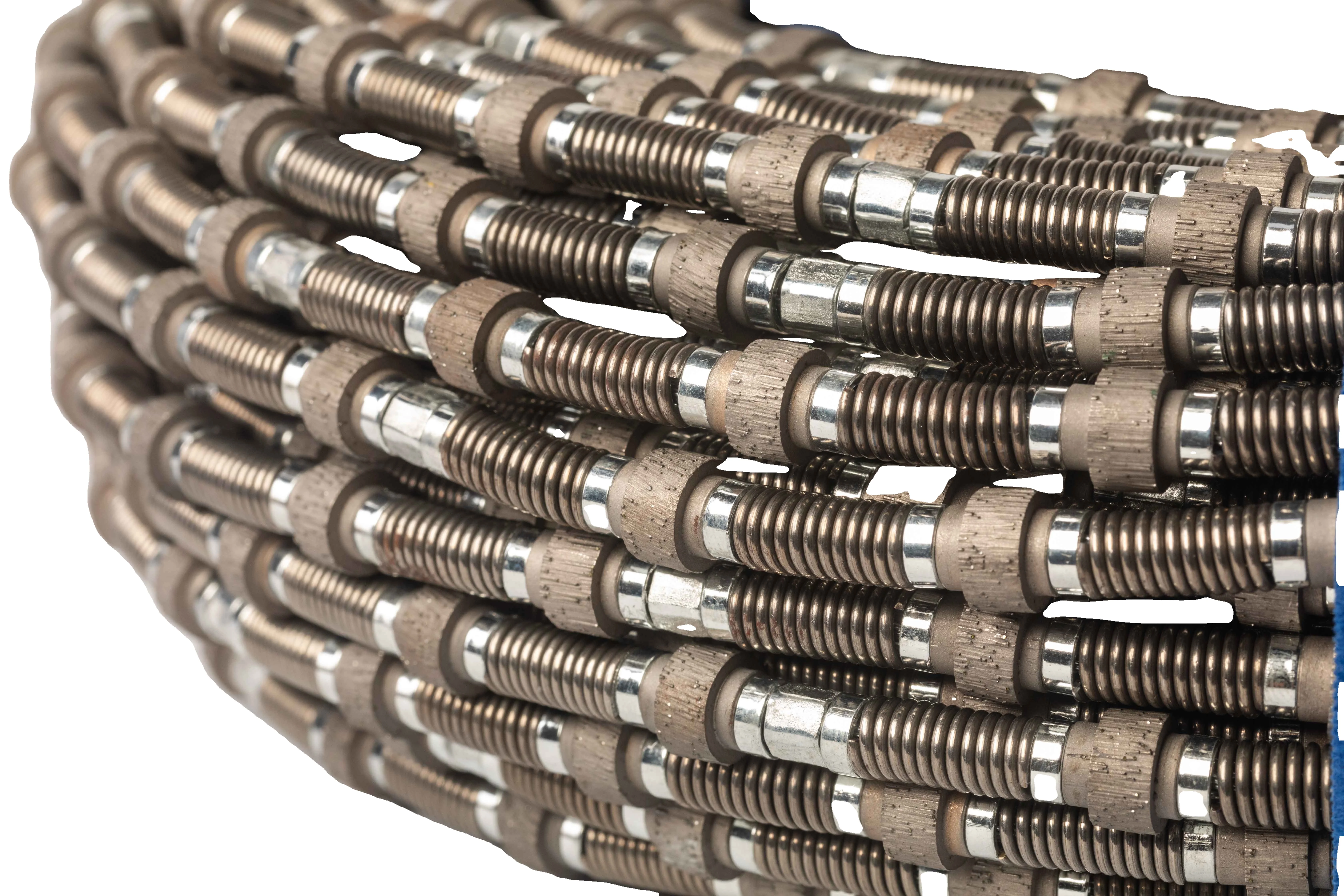 8.8mm High Quality Rubber Spring Plastic Concrete Multi Diamond Wire Saw quarry Stone CUTTING