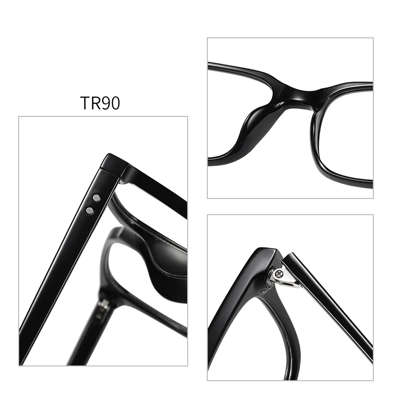 Africa Hot Selling high quality tr90 lunette photo gray anti reflet photochromic anti blue light glasses for men