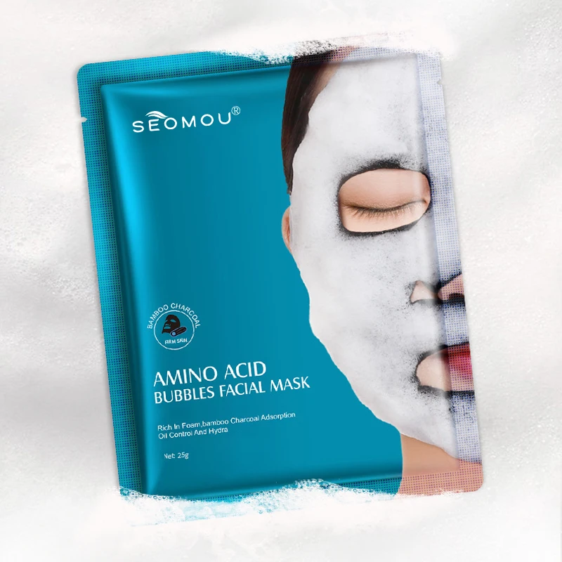 Oem Wholesale High Quality beauty facial mask Amino Acid Bubble Mask Deep Cleansing Foam Mask