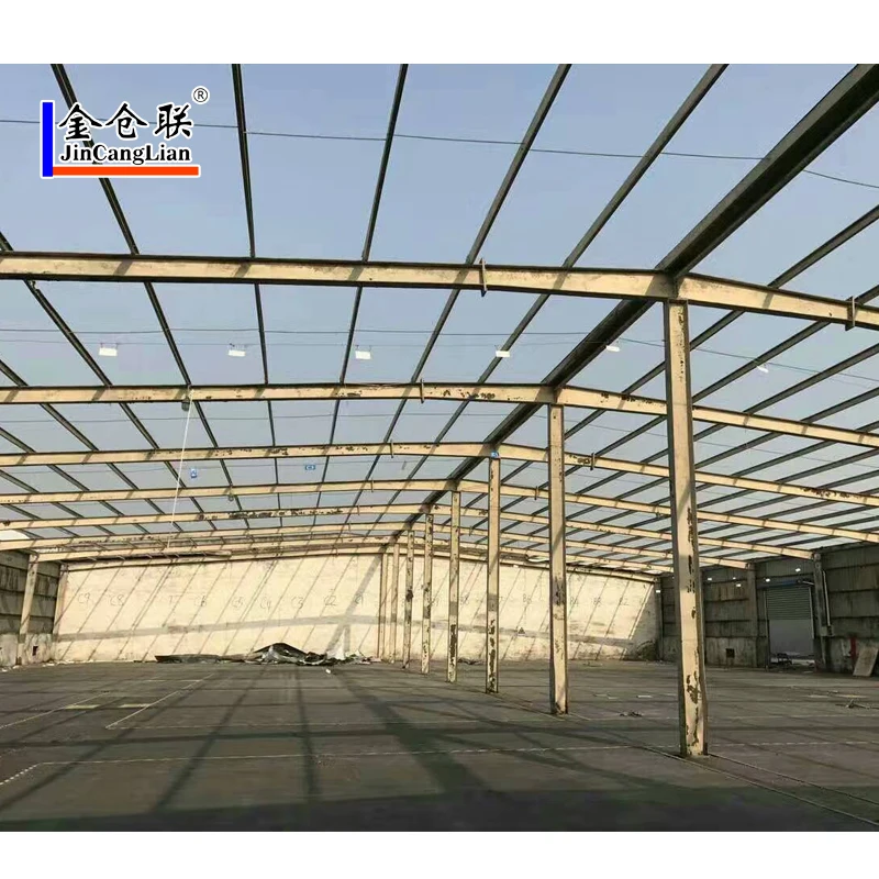 Prefabricated Steel warehouse / metal workshop / hangar / hall steel structure modern Long-Span building