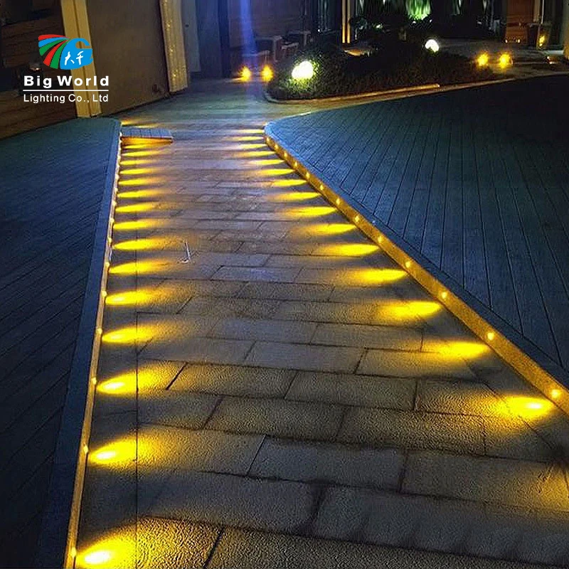 Color Led Camping Underground Landscape Light Inground Light Outdoor 80 IP65 SMD Led Deck Lights Outdoor80mm Luci Giardino Led