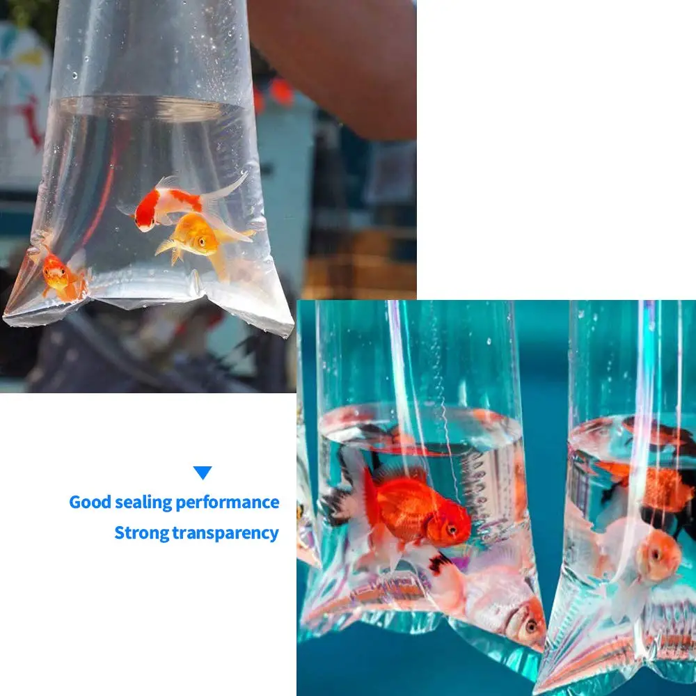 LDPE Goldfish bags  Carrier Flat Poly Bag PE Barrier Bag For Fish flat