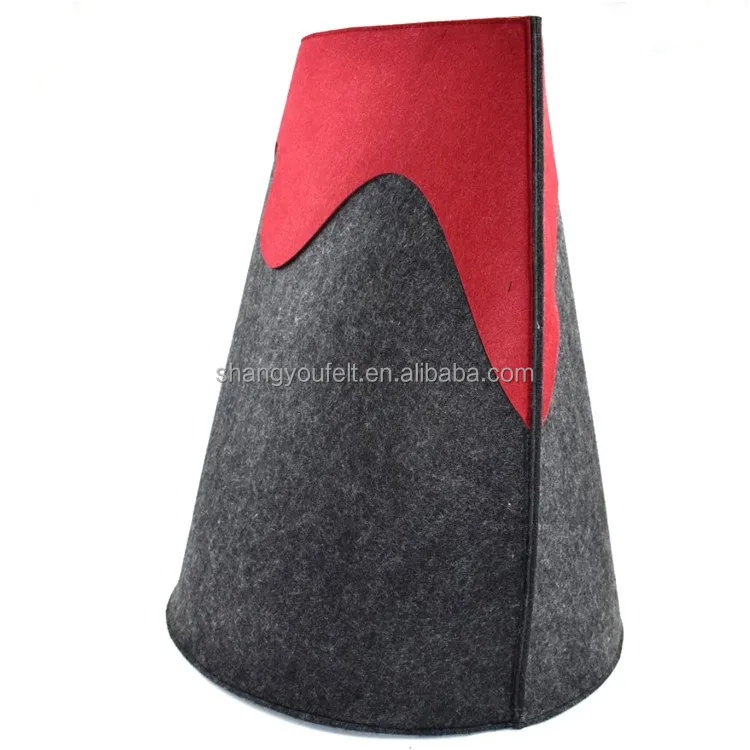 Felt cat nest conical shape cat cave felt indoor nest pet house black teepee