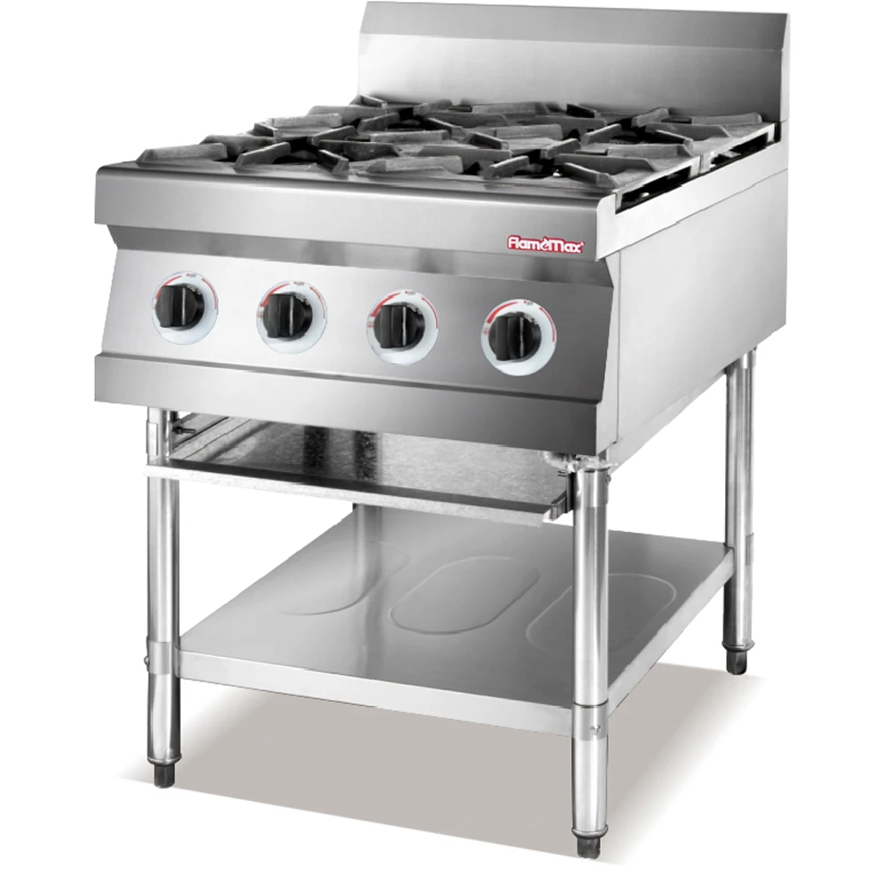 Appearance China Wholesale 4-Burner Stove Freestanding Gas Range For Chef Restaurants And Hotels With High Quality