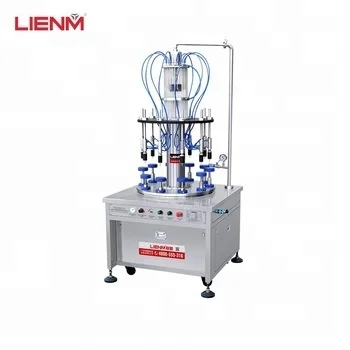 China Automatic Ten Heads Rotary Perfume Filling Machine Fragance Filler Processing Line