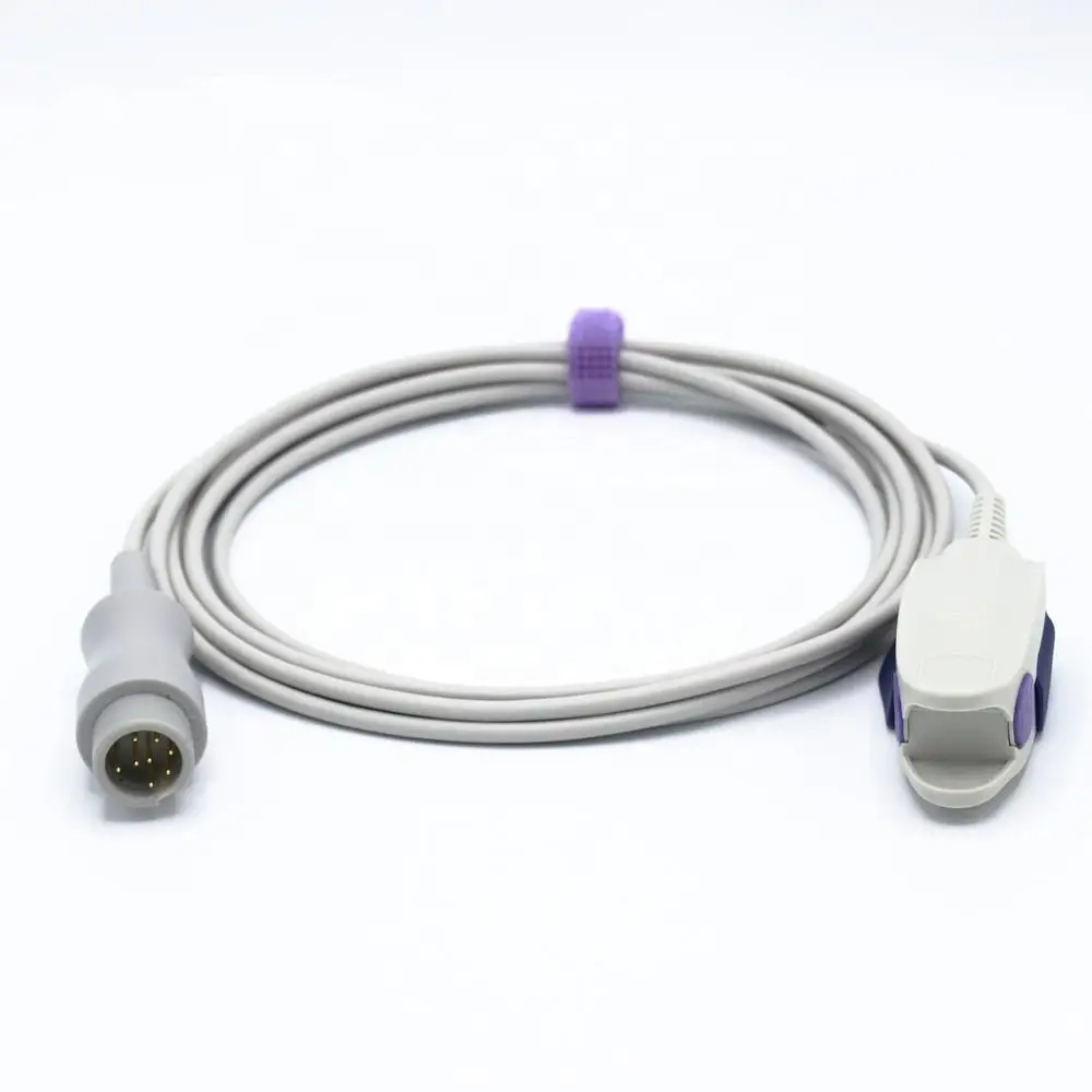 Compatible Mindray T5/T8(Ne Oxim) ,Adult finger sensor, Reusable Spo2 Sensor, Monitor Spo2 Sensor 3 m,1pcs/bag