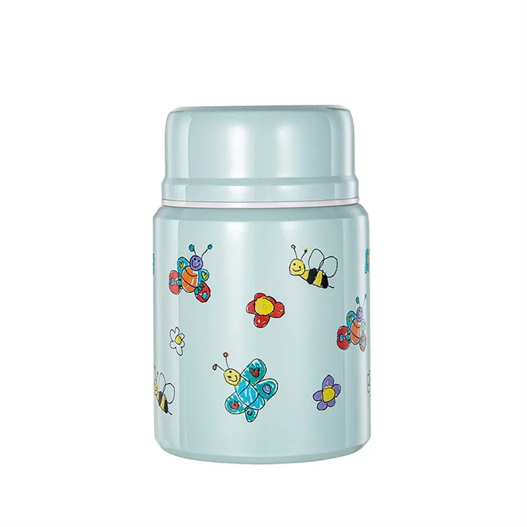 Vacuum Insulated 450ml Food Jar stainless steel wide mouth leak proof dinner box with soup Keeps Liquid Hot or Cold easy to hold