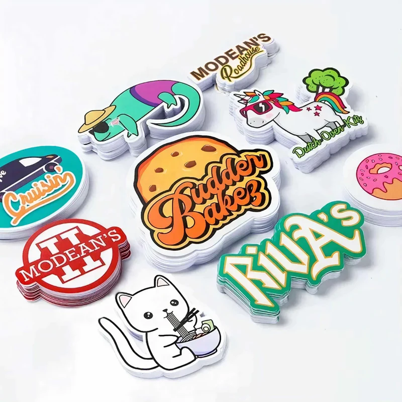 Customized Die Cut Vinyl Sticker Decorative Waterproof Vinyl Decals Decal Big  Bomb Aesthetic Cool Cute Preppy Water Bottles