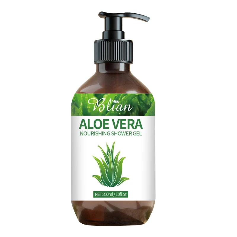Собственная Марка, натуральный экстракт алоэ вера, гель для душа для глубокого очищения и увлажнения кожи, уход за телом