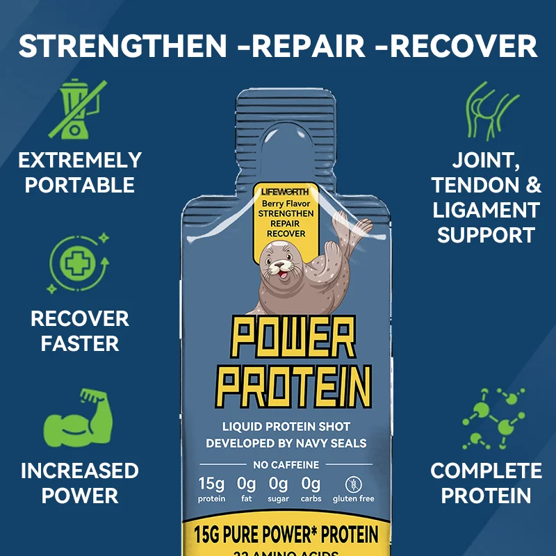 LIFEWORTH Best Sports Protein Drinking Liquid Packets 30ml High Protein Drinks Supplement Custom Label