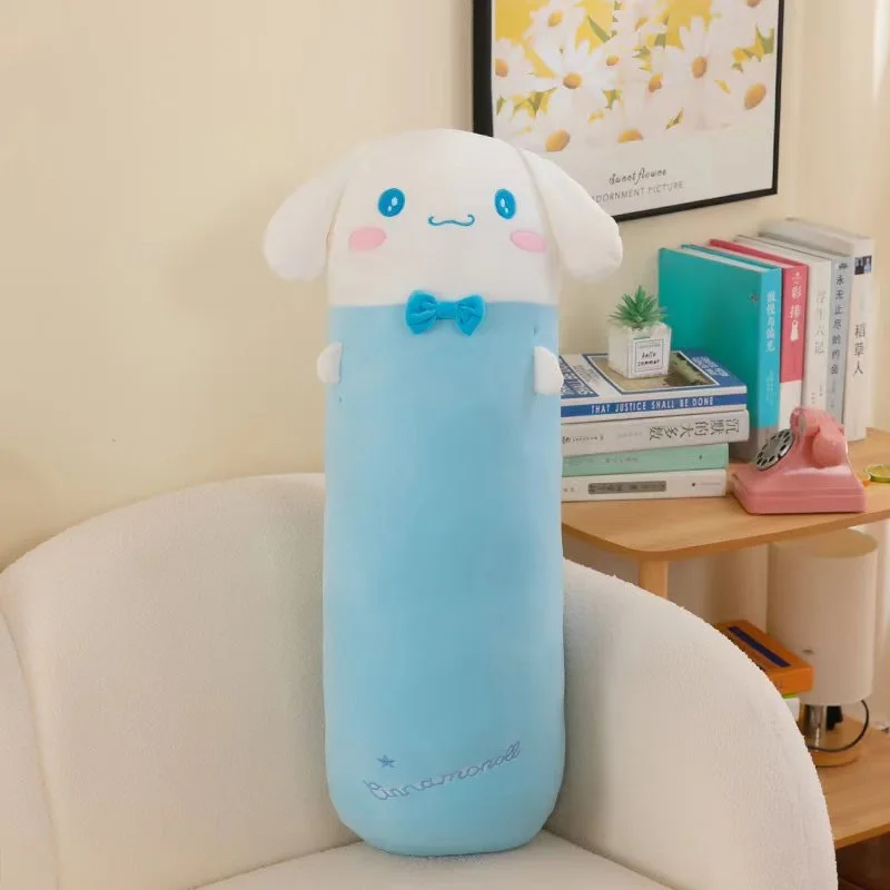 60CM Sanrioed Kawaii Soft Cotton Kuromi Plush Toy Long Pillow and Comfortable Cushion for Kids Home Use and Sleeping Gift