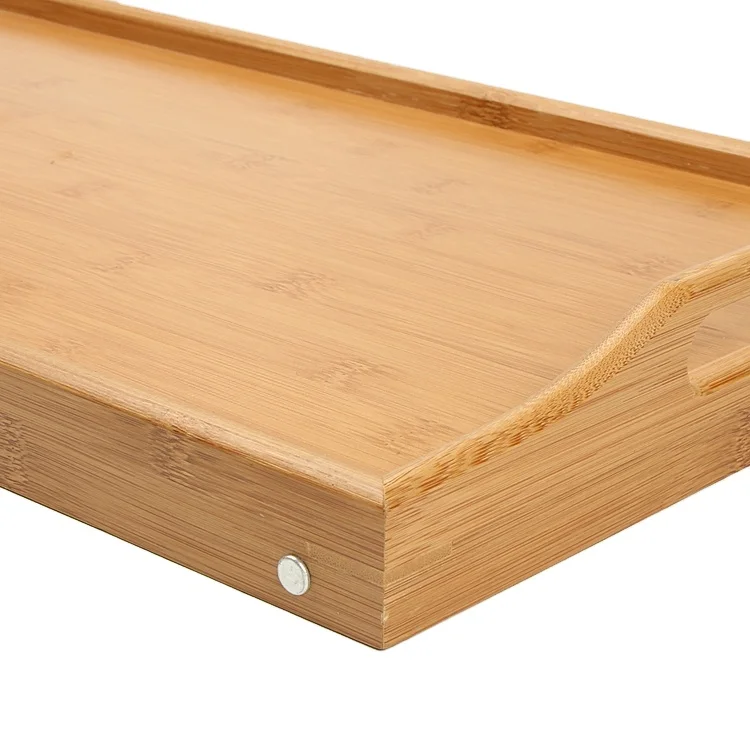 Natural Custom coffee table folding bamboo bed breakfast tray for bed