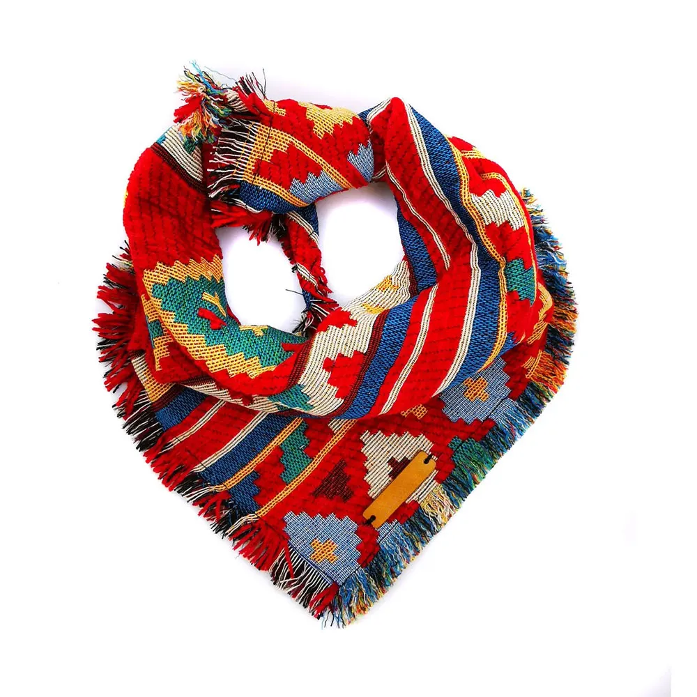 Large Pet Scarf Pet Bandana For Dog Cotton Plaid Washable bow Ties Collar Cat Dog Scarf Accessories