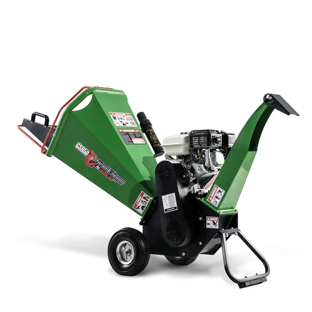 4 дюйма Емкость 6.5hp бензиновый двигатель работает woodchipper дробилка для древесных отходов двора
