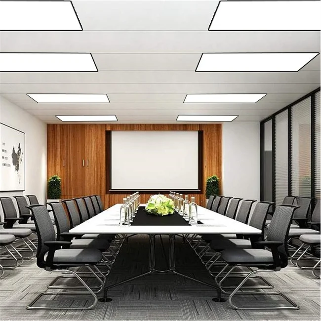 JYLIGHTING LED hole embedded flat panel light gypsum board commercial office gym conference room customization panel light