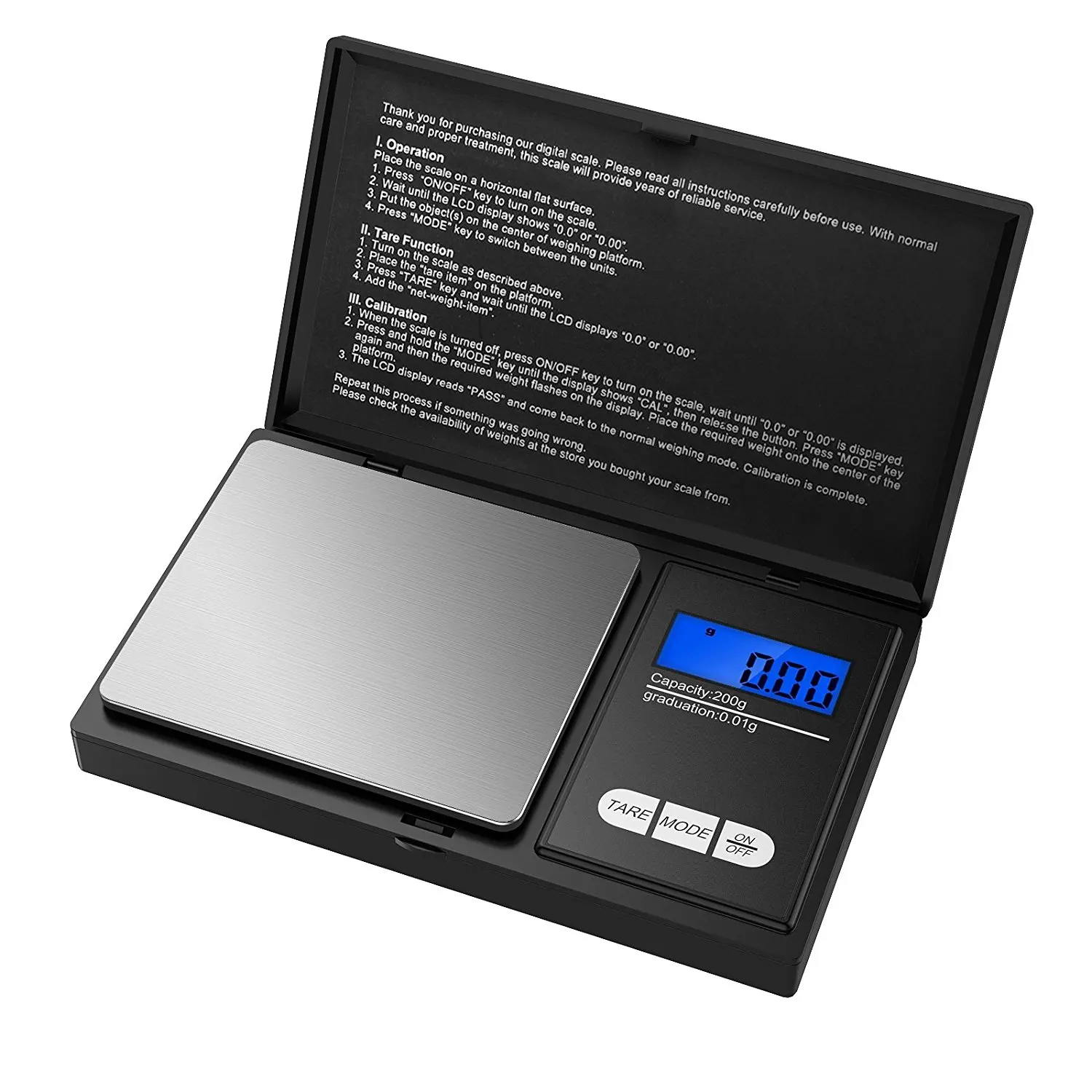 Цифровые карманные весы 200 г 0 01 г/0 1