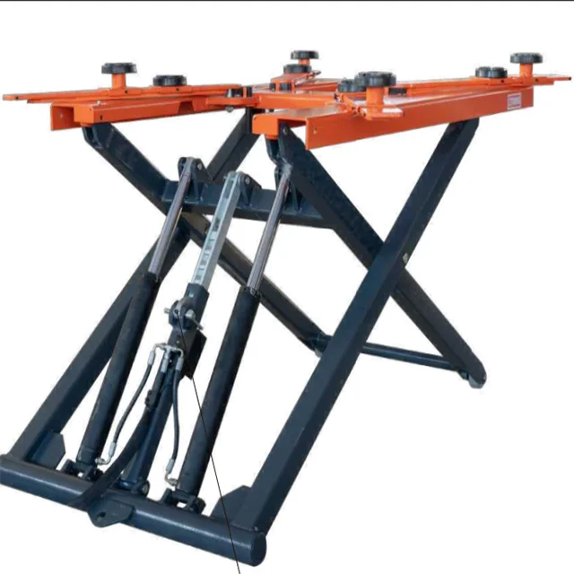 UE-L27 3.0T low profile scissor car Lift super-thin scissor lift surface mounted mini car lift specially equipped