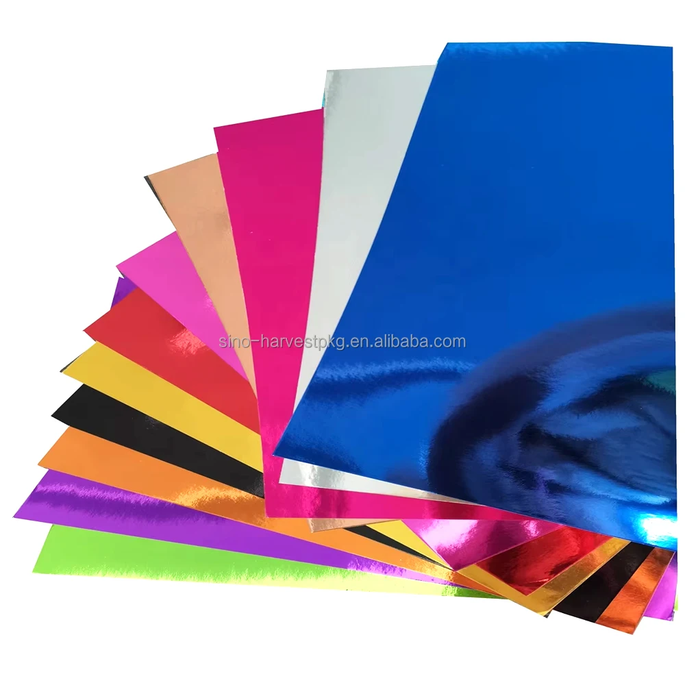 Printed metal paper Customized color size product wrapping paper is suitable for manual packaging