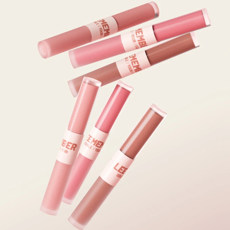 Velvet lip glaze cartoon mirror gloss lipstick makeup colorfast lip makeup