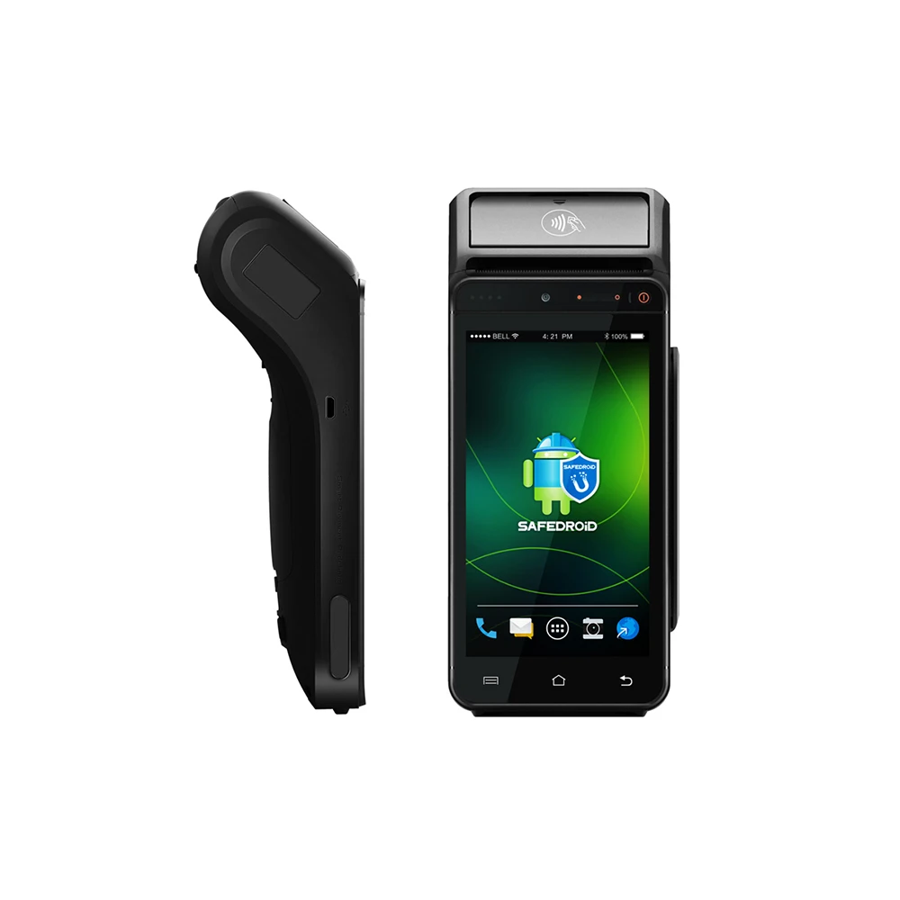 Портативный pos-терминал Android 4G для оплаты портативный Pos-терминал с 58 мм термопринтером NFC